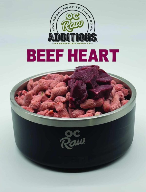 OC Raw Frozen Beef Heart Additions 8oz