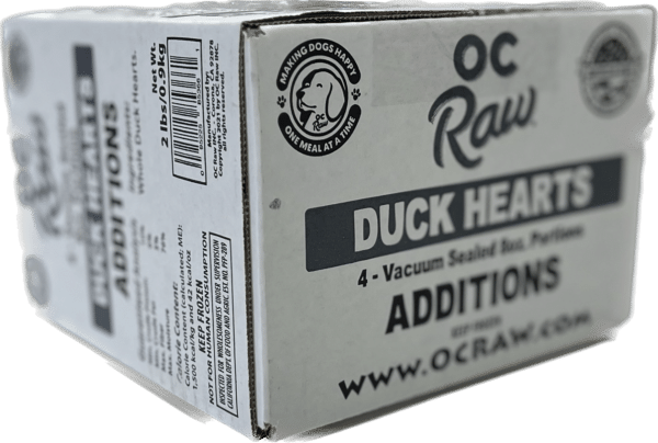 OC Raw Frozen Duck Heart Additions 2lb