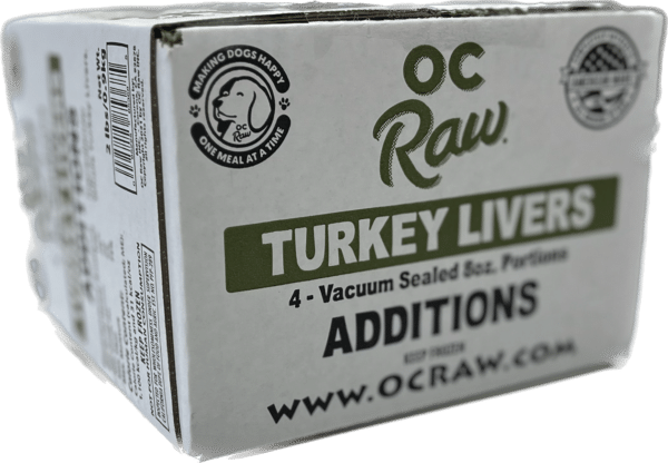 OC Raw Frozen Turkey Livers Addition 2lb